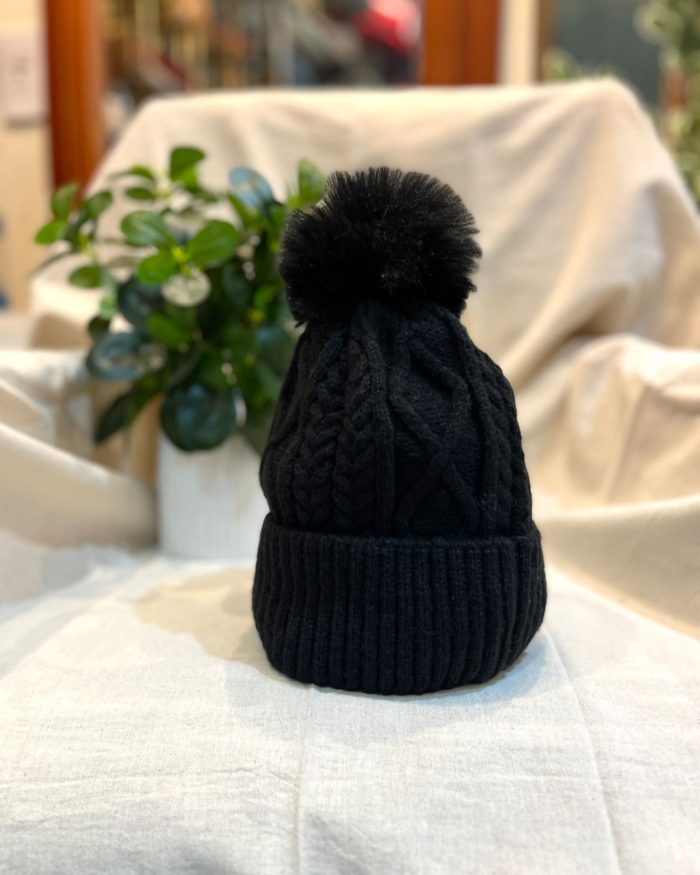 Gorro de lana con pompón - Imagen 4