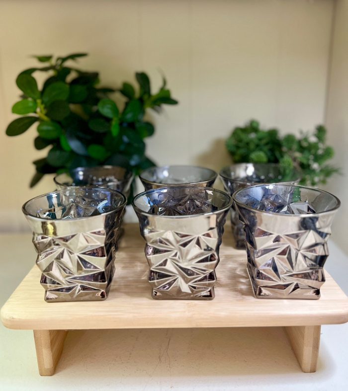 Set de Vasos de Vidrio Tornasolado - Imagen 3