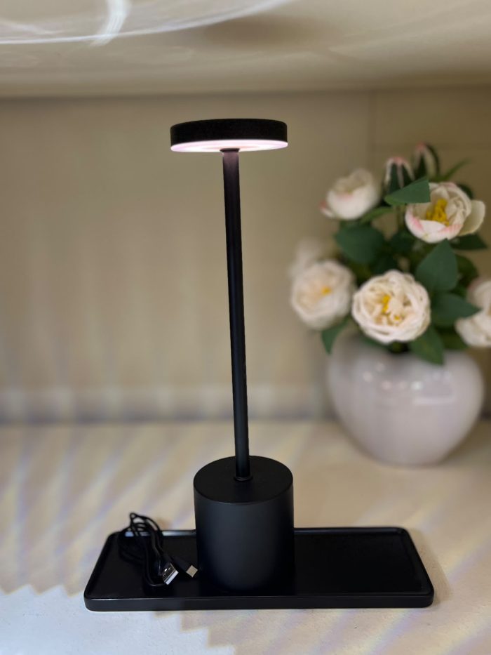 Velador LED Tactil Negro - Imagen 3