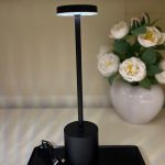 Velador LED Tactil Negro