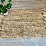 Alfombra Rectangular de Yute Natural