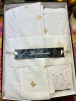 Juego de Sabanas Blancas Mariposas - Dina Gerade