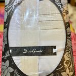 Juego de Sabanas Blancas con Banda Beige - Dina Gerade