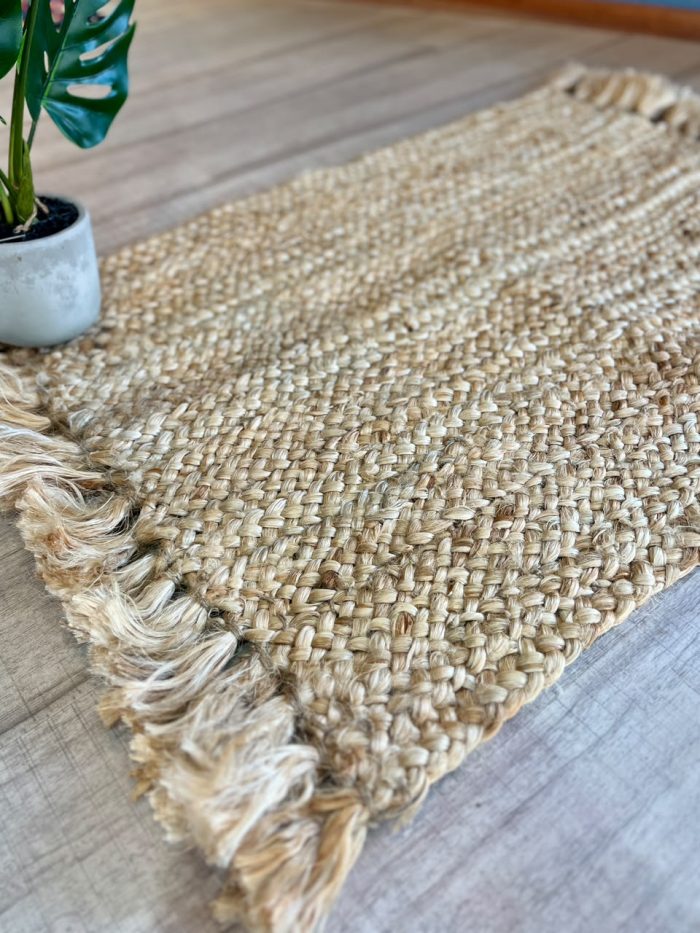Alfombra Rectangular de Yute Natural - Imagen 2